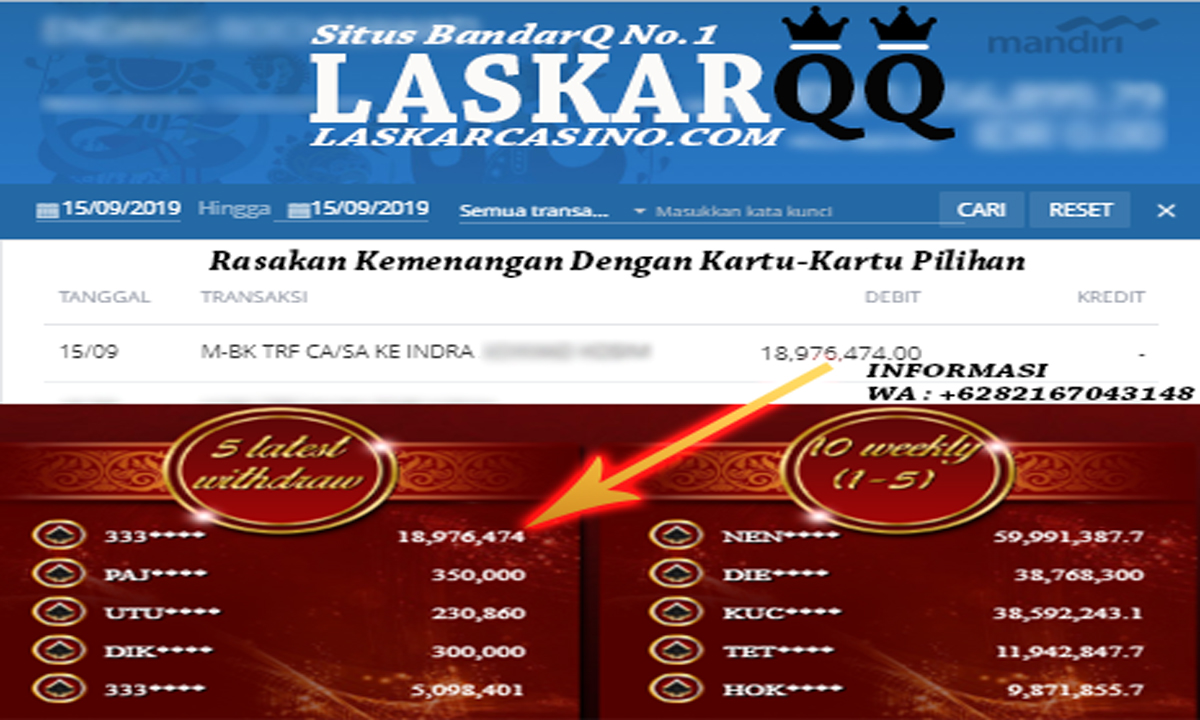 LaskarQQ Situs Dengan WinRate Terbesar